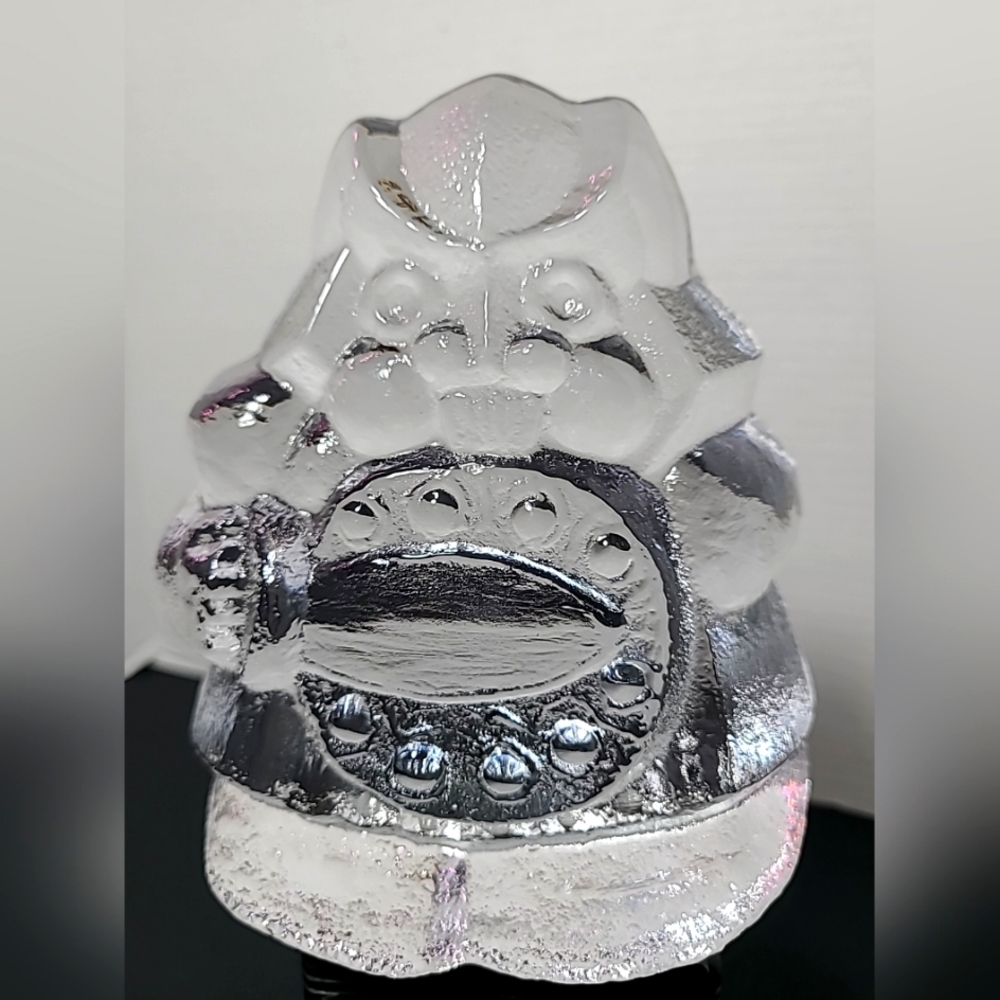 Vintage Signed Scruf Paperweight  Viking Figurine, Sweden